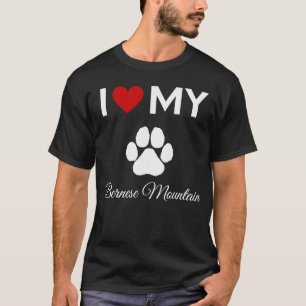 Ich Liebe meinen Berner-Hund-Sondertext T-Shirt