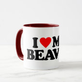ICH LIEBE MEINEN BIBER TASSE (Vorderseite Links)