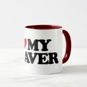 ICH LIEBE MEINEN BIBER TASSE (VorderseiteRechts)