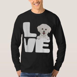 Ich Liebe meinen Bichons Frise Hund Lover T-Shirt