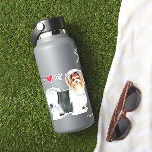 Ich Liebe meinen Biewer Terrier Vinyl Sticker