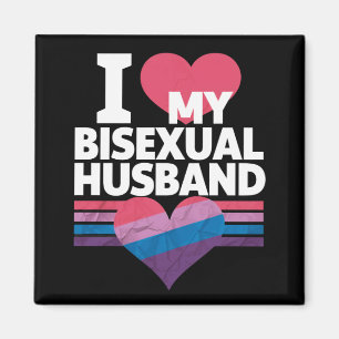 Ich liebe meinen bisexuellen Ehemann Bi Pride Bise Magnet