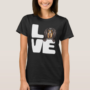 Ich liebe meinen Bluetick Coonhound Hund T-Shirt