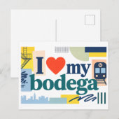 "Ich [liebe] meinen Bodega" Postkarte (Vorne/Hinten)