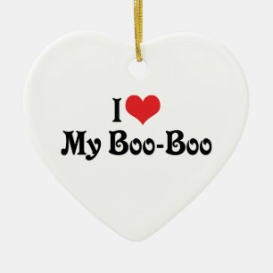 Ich liebe meinen Boo Boo Keramikornament