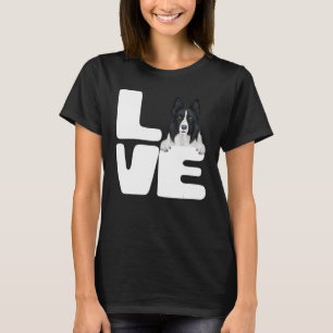 Ich Liebe meinen Border Collie Dog Lover T-Shirt