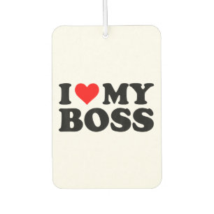 Ich Liebe meinen Boss Funny Red Heart Boss Ich hör Autolufterfrischer