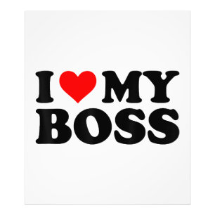 Ich Liebe meinen Boss Funny Red Heart Boss Ich hör Fotodruck