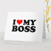 Ich Liebe meinen Boss Funny Red Heart Boss Ich hör Karte (Gelbe Blume)