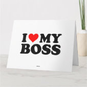 Ich Liebe meinen Boss Funny Red Heart Boss Ich hör Karte (Rückseite)