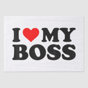 Ich Liebe meinen Boss Funny Red Heart Boss Ich hör Seidenpapier