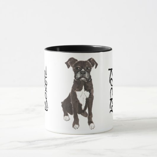 Ich Liebe meinen Boxer Tasse (Zentrum)