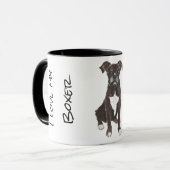 Ich Liebe meinen Boxer Tasse (Vorderseite Links)
