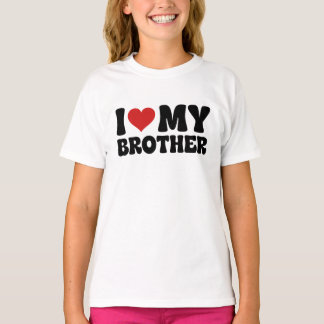 Ich liebe meinen Bruder SVG PNG JPEG AI EPS PDF Di T-Shirt
