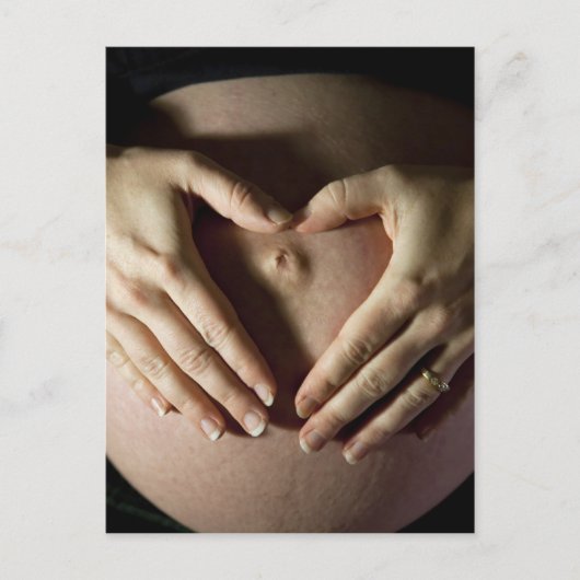 Ich Liebe meinen Bump Ankündigungspostkarte (Vorderseite)