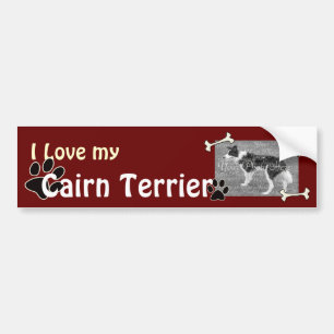 Ich Liebe meinen Cairn Terrier Autoaufkleber