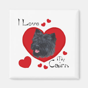 Ich liebe meinen Cairn Terrier Magnet