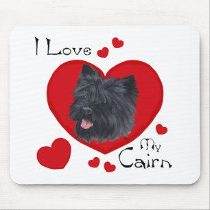 Ich liebe meinen Cairn Terrier Mousepad