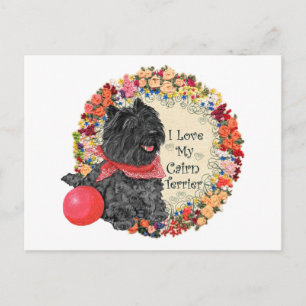 Ich liebe meinen Cairn Terrier Postkarte