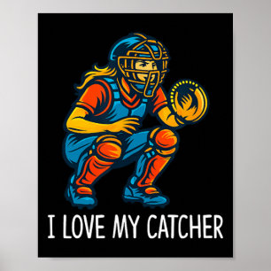 Ich liebe meinen Catcher - Softll Catcher - Poster