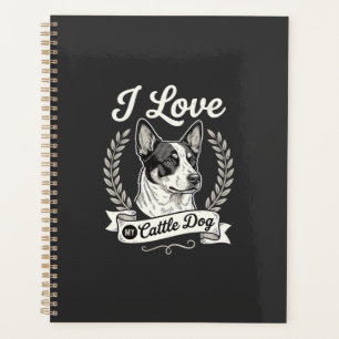 Ich liebe meinen Cattle Dog Vintage-Hundefreund Planer