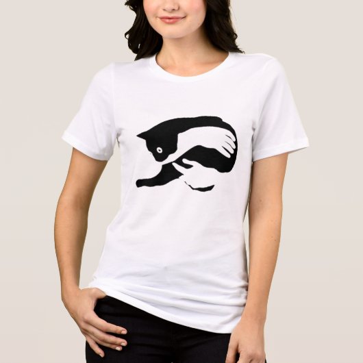 Ich liebe meinen Chat Tri-Blend Shirt (Vorderseite)