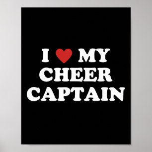 Ich liebe meinen Cheer Captain, Cheerleading Mama  Poster