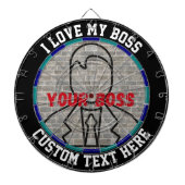 Ich Liebe meinen Chef Dart Spaß Spiel Stress Relie Dartscheibe (vorne)