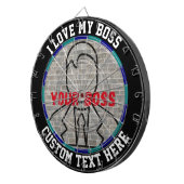 Ich Liebe meinen Chef Dart Spaß Spiel Stress Relie Dartscheibe (Vorderseite rechts)