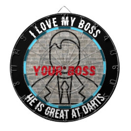 Ich Liebe meinen Chef Dart Spaß Spiel Stress Relie Dartscheibe
