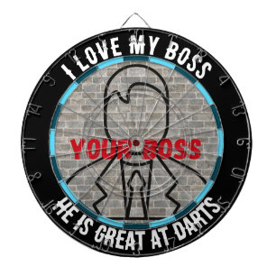 Ich Liebe meinen Chef Dart Spaß Spiel Stress Relie Dartscheibe