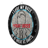 Ich Liebe meinen Chef Dart Spaß Spiel Stress Relie Dartscheibe (Vorderseite rechts)