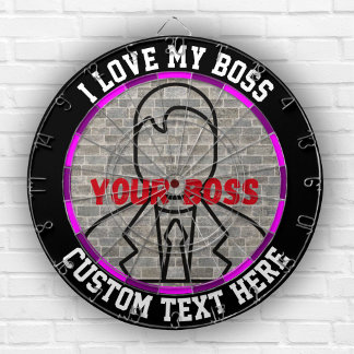 Ich Liebe meinen Chef Dart Spaß Spiel Stress Relie Dartscheibe