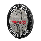 Ich Liebe meinen Chef Dart Spaß Spiel Stress Relie Dartscheibe (Vorderseite rechts)
