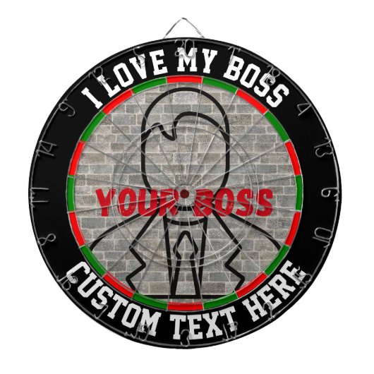 Ich Liebe meinen Chef Dart Spaß Spiel Stress Relie Dartscheibe (vorne)