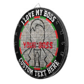 Ich Liebe meinen Chef Dart Spaß Spiel Stress Relie Dartscheibe (Vorderseite rechts)