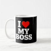 Ich liebe meinen Chef Kaffeetasse (Links)
