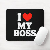 Ich liebe meinen Chef Mousepad (Mit Mouse)
