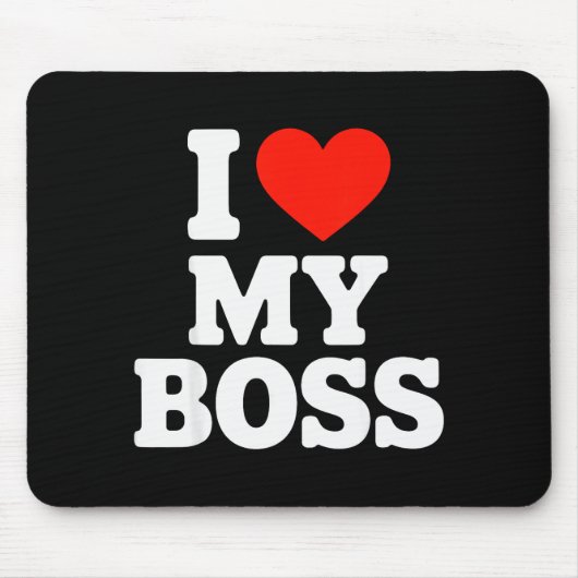 Ich liebe meinen Chef Mousepad (Vorne)