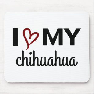 Ich liebe meinen Chihuahua Mousepad