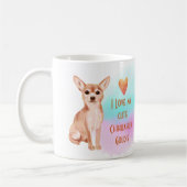 Ich Liebe meinen Chihuahua-Namen Custom Cartoon Do Kaffeetasse (Links)