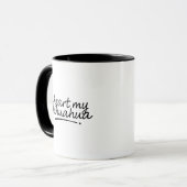 Ich liebe meinen Chihuahua Super süße und schicke Tasse (Vorderseite Links)
