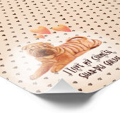 Ich Liebe meinen chinesischen Shar-Pei-Namen Custo Fotodruck (Ecke)