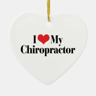 Ich liebe meinen Chiropraktiker-Schmuck Keramik Ornament