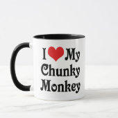 Ich liebe meinen Chunky Monkey Tasse (Links)