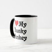 Ich liebe meinen Chunky Monkey Tasse (Vorderseite Links)