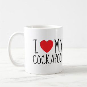 Ich liebe meinen Cockapoo – Süße Hundeliebhaber-Ta Kaffeetasse