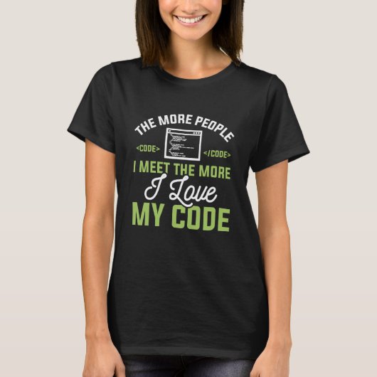 Ich liebe meinen Code T-Shirt (Vorderseite)
