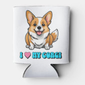Ich liebe meinen Corgi Dosenkühler (Vorderseite)