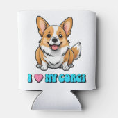 Ich liebe meinen Corgi Dosenkühler (Rückseite)